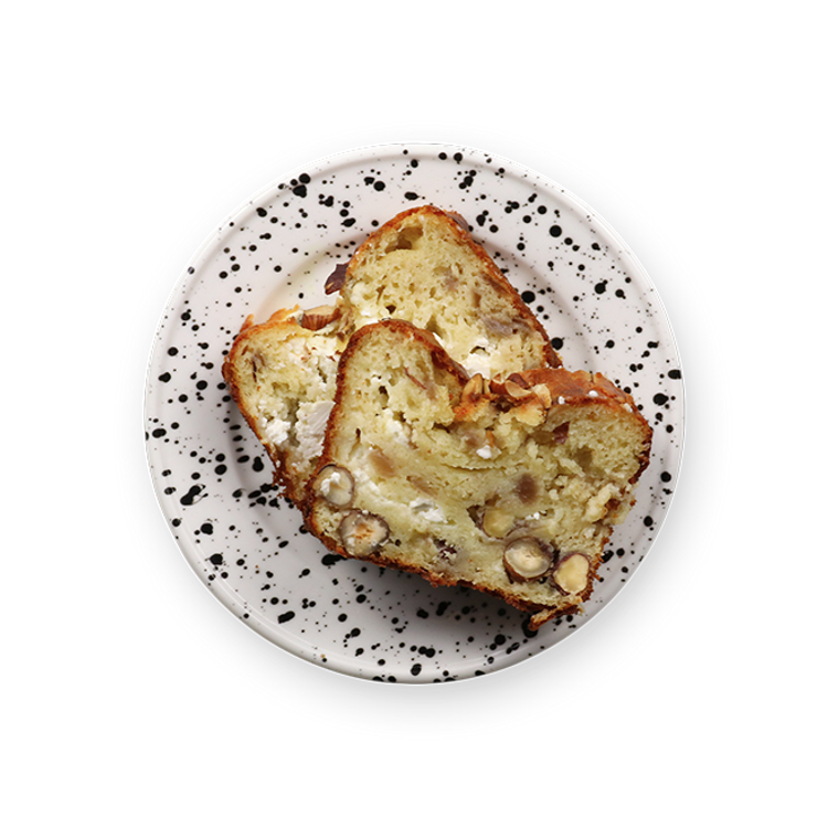 Image de la recette Cake chèvre frais & oignons confits